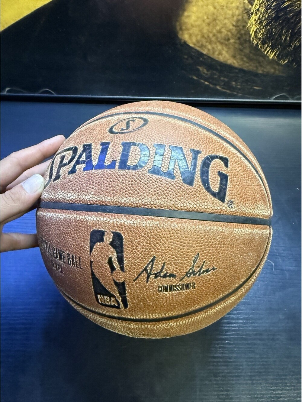 Spalding NBA Official Game Ball 74876E Adam Silver Genuine Leather 29.5”
